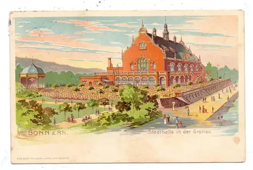 5300 BONN - GRONAU, Stadthalle in der Gronau, sehr dekorativ