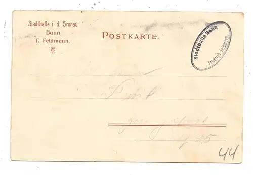 5300 BONN - GRONAU, Stadthalle in der Gronau, sehr dekorativ