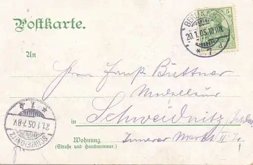 1000 BERLIN - CHARLOTTENBURG, Louisenkirche, 1905