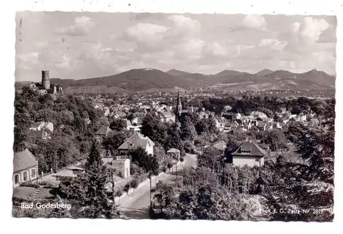 5300 BONN - BAD GODESBERG, Blick in die Burgstrasse, 1959