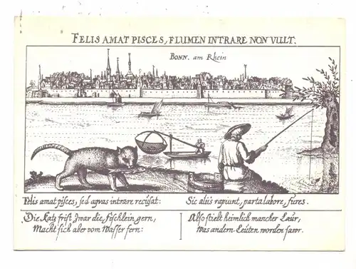 5300 BONN, Historische Ansicht 1625. Angler