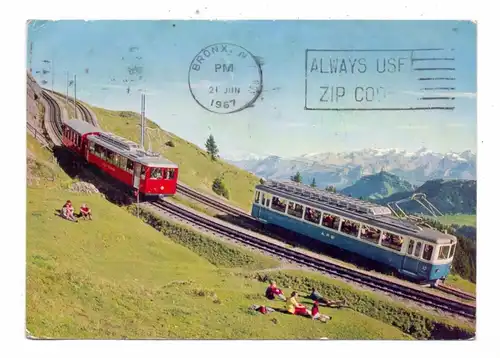 CH 6354 VITZNAU LU, Vitznau-Rigi und Arth-Rigi-Bahnen, Zahnradbahnen, 1967
