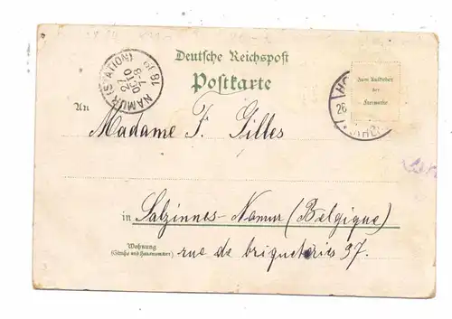 5330 KÖNIGSWINTER, Lithographie, Hotel Petersberg, Drachenburg, Drachenfels, Heisterbach, Rolandseck, 1899
