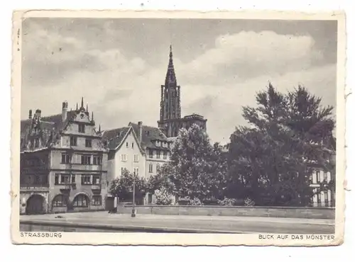 F 67000 STRASBOURG / STRASSBURG, Blick auf das Münster, Photo Heinrich Hoffmann