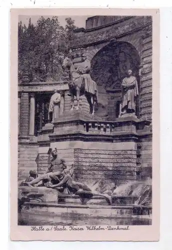0-4000 HALLE / Saale, Kaiser - Wilhelm - Denkmal