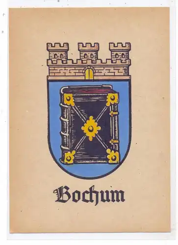 4630 BOCHUM, Stadtwappen, keine AK-Einteilung