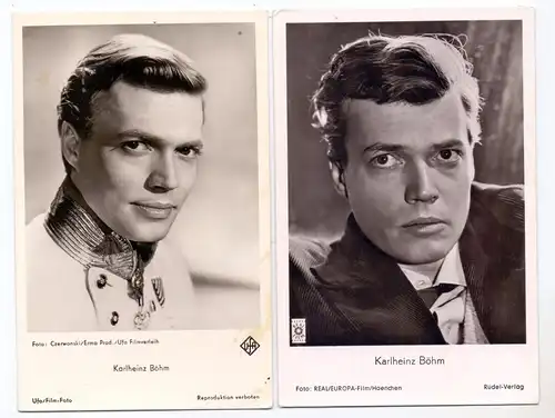 FILM - STARS - KARLHEINZ BÖHM, 2 AK
