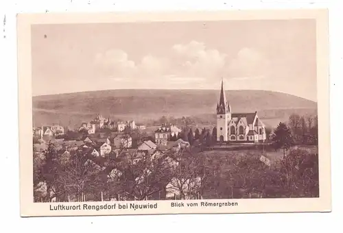 5455 RENGSDORF, Blick vom Römergraben, 1928
