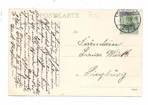 5300 BONN - BAD GODESBERG, See im Kurpark, Fontäne, 1910