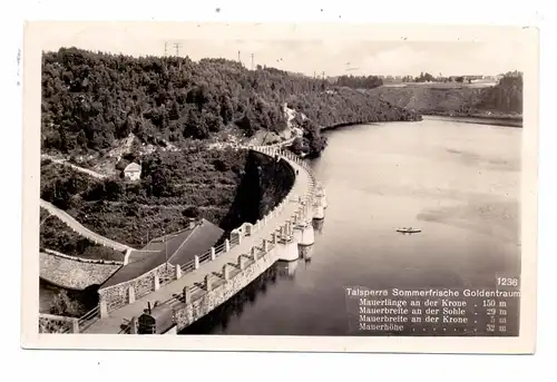 NIEDERSCHLESIEN - GOLDENTRAUM / ZLOTNIKI LUBANSKIE, Talsperre, Stausee, 1937