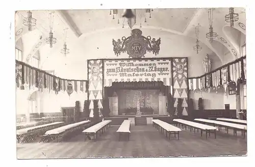 8000 MÜNCHEN, Ereignis, 13. Deutscher & 27. Bayerische Malertag im Saal des MTV 1879, 2 Photo-AK