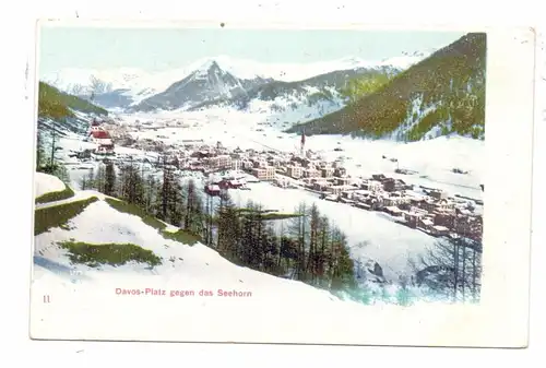 CH 7270 DAVOS PLATZ GR, Davos im Schnee, ca. 1905