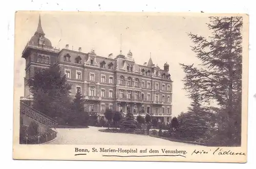 5300 BONN - VENUSBERG, St. Marien Hospital, 1913