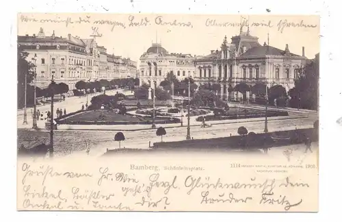 8600 BAMBERG, Schönleinsplatz, 1903