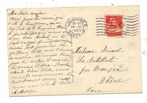 CH 1000 LAUSANNE VD, Souvenir de l'Inauguration du nouveau Drapeau, 1925