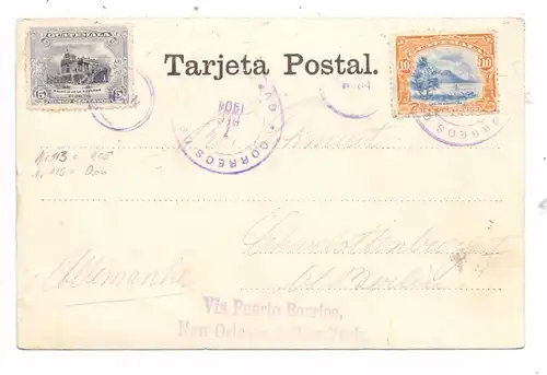 GUATEMALA - Columna funeral indiana muy  vieja, 1904