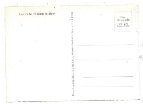 5300 BONN, Münster, Innenansicht