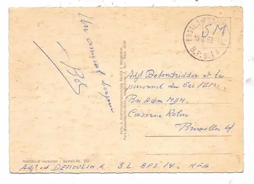 5200 SIEGBURG, An den Mühlen, 1963, belgische Militärpost