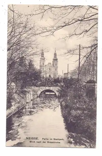 OBER-SCHLESIEN - NEISSE / NYSA, Blick nach der Kreuzkirche, 1928