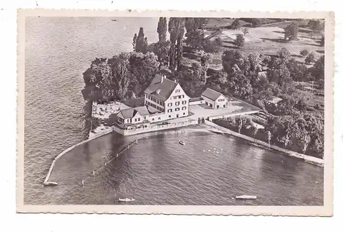 CH 8280 KREUZLINGEN TH, Strandhotel Schlössli, Flugaufnahme, 1952