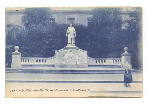 5300 BONN, Kaiser Wilhelm Denkmal, 1925