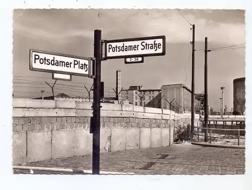 1000 BERLIN, Berliner Mauer, Potsdamer Platz, Potsdamer Strasse, 1962