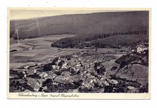 4938 SCHWALENBERG, Luftaufnahme, 1940, Druckstelle
