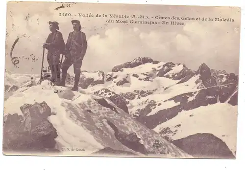 BERGSTEIGEN / Climbing / Alpiniste / Alpinista - Vallee de la Vesubie, 1920