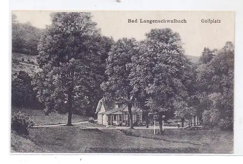 SPORT - GOLF - Golfplatz, Golfhaus Bad Langenschwalbach, 192...