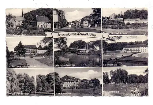 5202 HENNEF, Krankenhaus, Schwimmbad, Sportschule, Seligental...1962
