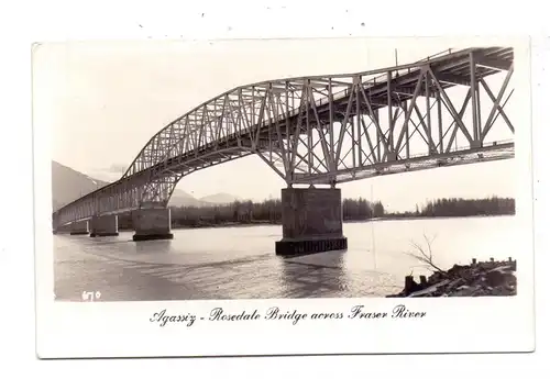 CANADA - BRITISH COLUMBIA - AGASSIZ, Rosedale Bridge, Druckstelle / AF