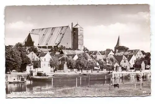 2810 VERDEN, Aller und Dom, Binnenschiff Frachtschiff, 1962