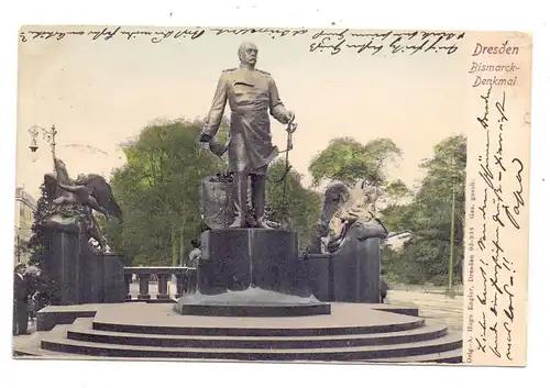 0-8000 DRESDEN, Bismarck - Denkmal, 1904