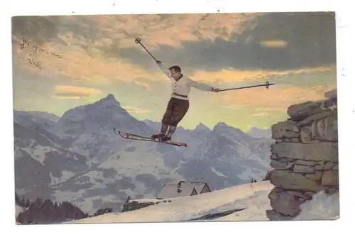 SPORT - SKI, Ein Quersprung, 1930