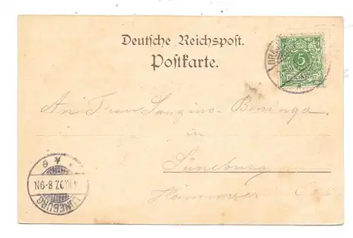 5330 KÖNIGSWINTER, Blick von Godesberg, frühe Karte, 1897 postalisch befördert