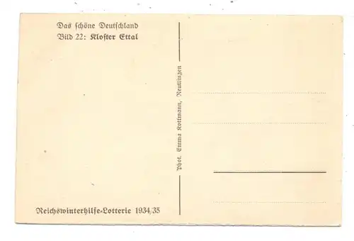 8107 ETTAL, Kloster, WHW 1934/35