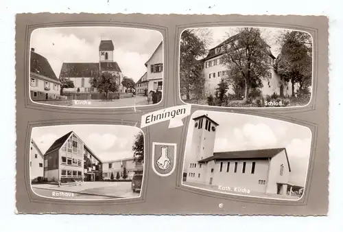 7412 ENINGEN UNTER ACHALM, Kirche, Rathaus, Schloß, Kath. Kirche, 1960, kl. Oberflächenmangel