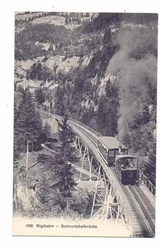 EISENBAHN - ZAHNRADBAHN / RIGIBAHN, Schnurtobelbrücke