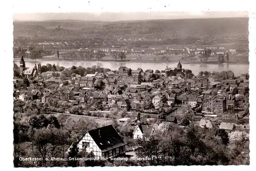 5300 BONN - BEUEL - OBERKASSEL, Gesamtansicht mit Siedlung Plittersdorf