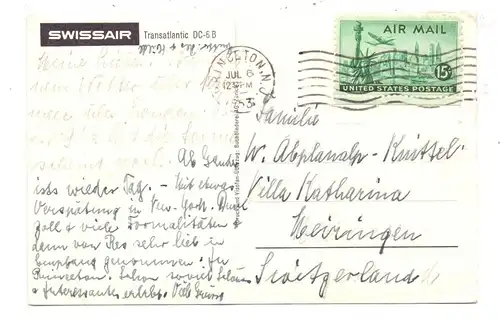 FLUGZEUGE - SWISSAIR, DC 6 B, 1953