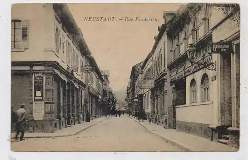 6730 NEUSTADT / Weinstrasse, Friedrichstrasse, / Rue Frederic, Gasthof, Conditorei, Bellheimer Bier,1930