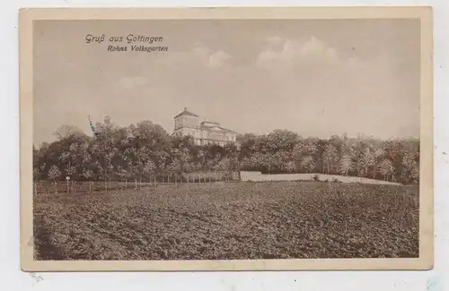 3400 GÖTTINGEN, Rohns Volksgarten, 1917, Feldpost