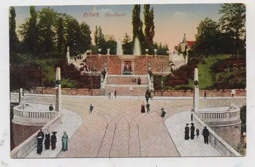 0-5000 ERFURT, Stadtpark, 1916, Feldpost