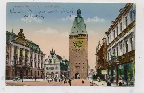 6720 SPEYER, Postplatz mit Altpörtel, Ansichtskarten / Postkarten - Verkauf, 1919