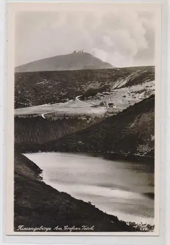 NIEDER-SCHLESIEN - KRUMMHÜBEL / KARPACZ, Grosser Teich und Hampelbaude, Nachkriegskarte