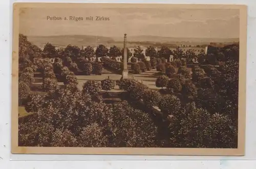 0-2353 PUTBUS / Rügen, Ortsansicht mit Zirkus