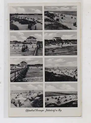 0-2338 BREEGE / Rügen, Strand und Umgebung, NS-Beflaggung