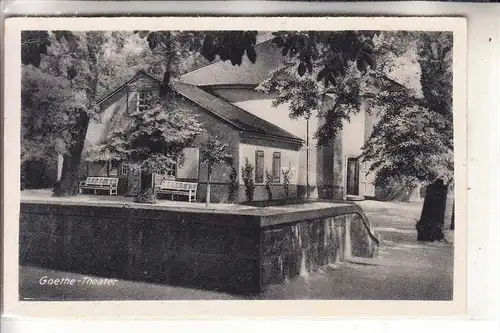 0-4204 BAD LAUCHSTÄDT, Goete-Theater, 1952, kl. Druckstelle