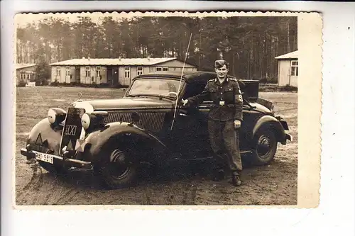 MILITÄR - 2.Weltkrieg, RAD, Arbeitsgau XXXI, Mercedes Benz Cabrio, Photo.-AK