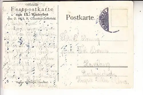 3392 CLAUSTHAL - ZELLERFELD, Festpostkarte zum IX. Winterfest